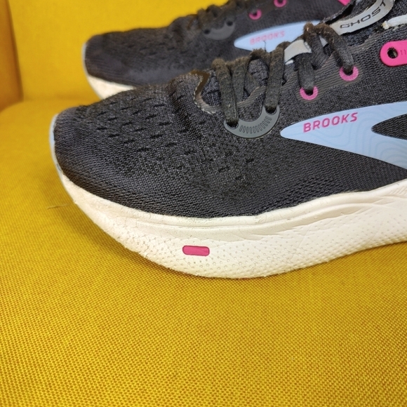 Brooks Ghost Max Sneakers Black Teal White Women's Running Shoes Size 8.5B - Picture 3 of 10